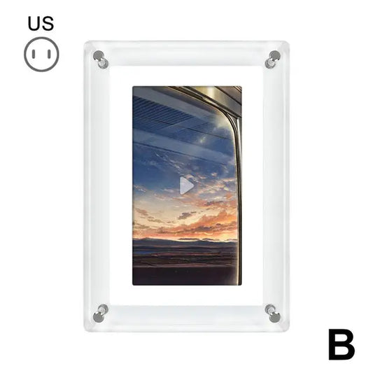 5/7 Inch Acrylic Picture Motion Frame Cuttest Default 4GB Memory Volume Button/ Speaker inside / Type C Cable